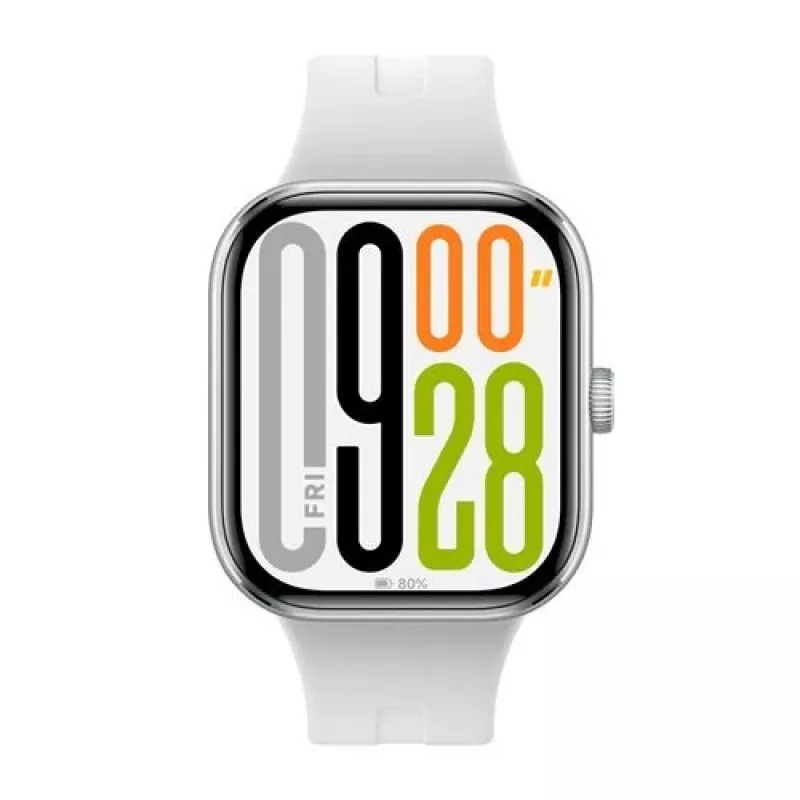 Smartwatch Xiaomi Watch 5 prateado, 2,07 polegadas (5,26 cm) AMOLED, caixa de 47,5 mm, bracelete TPU, 5 ATM, 24 dias de autonomia