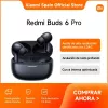Auscultadores Xiaomi Buds 6 Pro intra-auriculares sem fios, Bluetooth 5.3, ANC, 36 h de reprodução total, estojo de carregamento 480 mAh, Glacier branco