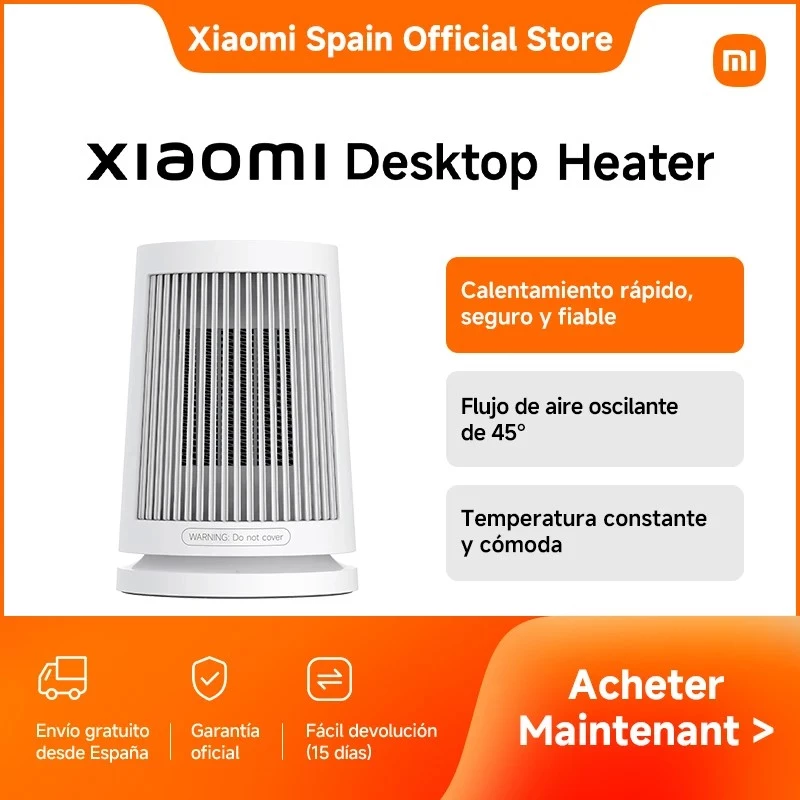 Aquecedor ventilador elétrico Xiaomi Desktop Heater BHR8940EU