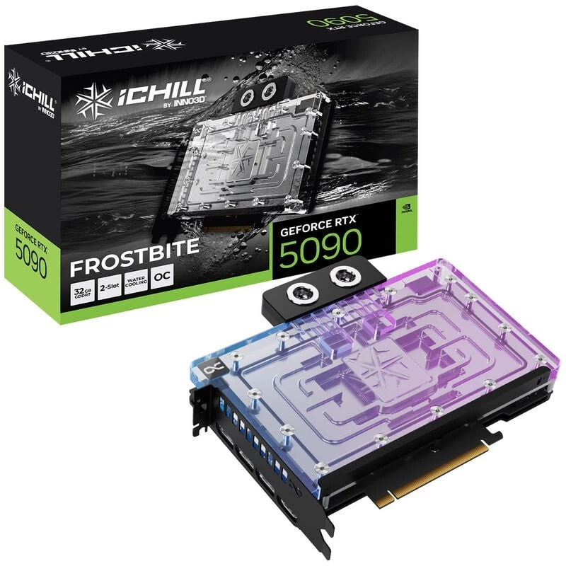 Placa gráfica INNO3D GeForce RTX 5090 iCHILL Frostbite 32GB GDDR7
