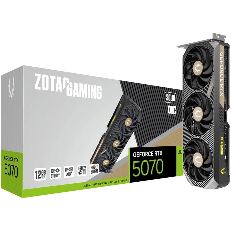 Placa gráfica Zotac GAMING GeForce RTX 5070 SOLID OC