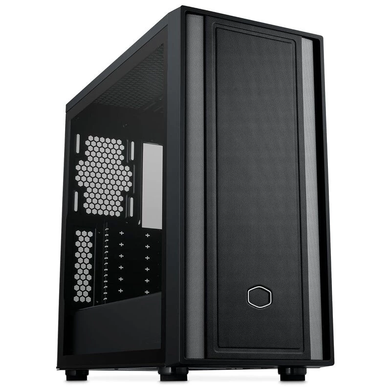 Caixa de PC Cooler Master MasterBox 600 Lite, torre MIDI, E-ATX, vidro temperado - preto