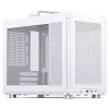 Caixa de PC Jonsbo C6 MAX, caixa mini, Micro-ATX, vidro temperado - branca