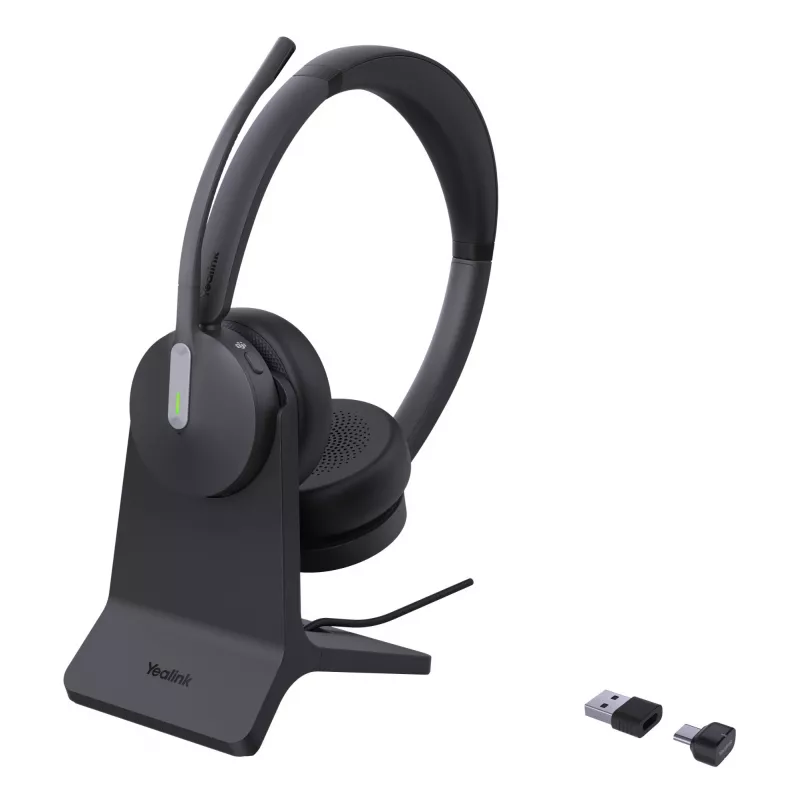 Yealink BH70 Dual com base de carregamento Teams USB-C/a headset