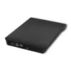 Unidade externa DVD-RW QOLTEC 51857 — USB 3.0, interface SATA, DVD±R 8x, DVD±RW 4x, DVD-RAM 5x, CD 24x, preto