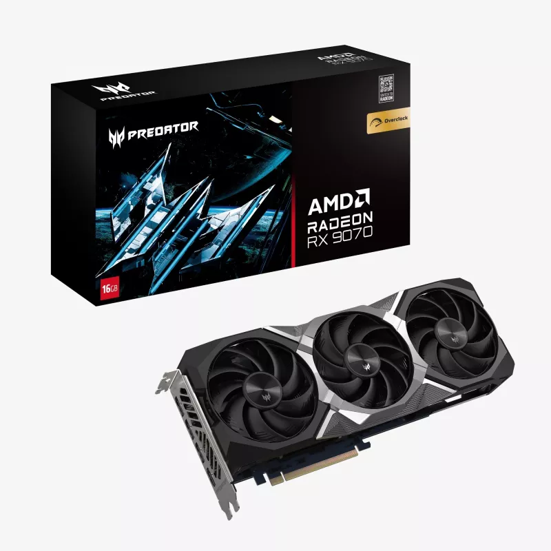 Placa gráfica Acer Predator BiFrost Radeon RX 9070 OC 16GB GDDR6