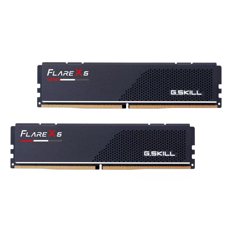 DIMM 32 GB DDR5-6000 (2x 16 GB) kit dual, memória RAM preta, F5-6000J2836G16GX2-FX5, Flare X5, AMD EXPO