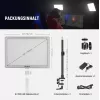 Lâmpada LED Neewer GL1 Pro 2900–7000K luz de estúdio bi-color portátil com temperatura de cor ajustável