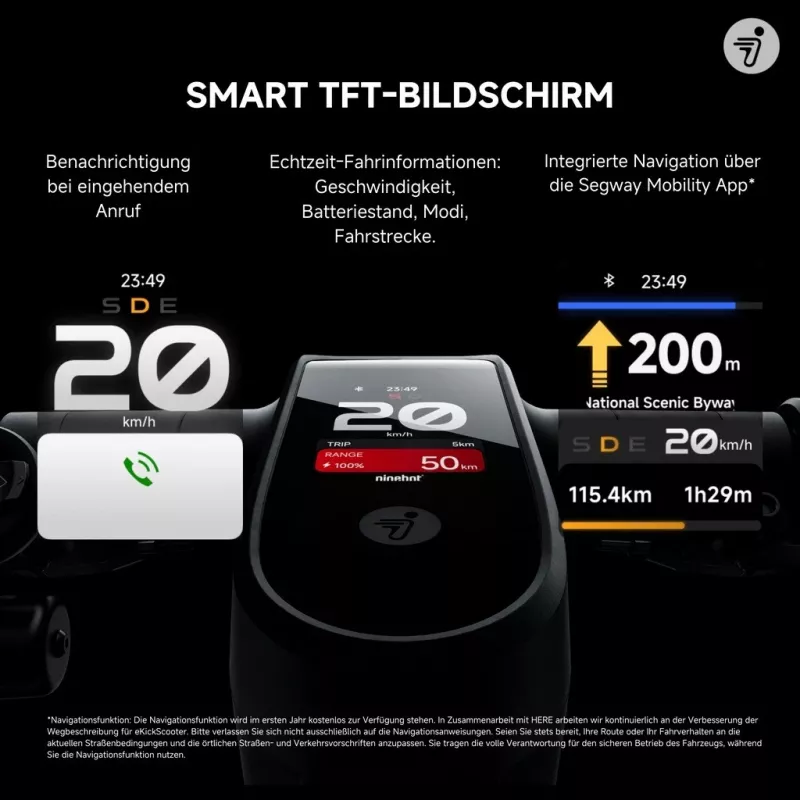 TrotiNet clássico Segway Ninebot MAX G3 D Preto Cinzento Vermelho