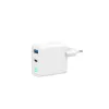 Carregador Gembird TA-UC-PDQC65L-W-01 para dispositivos móveis universal branco AC carregamento rápido interior