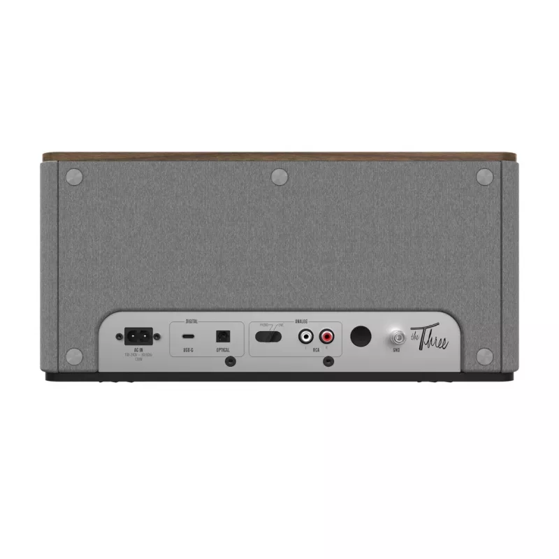 Klipsch the Three Plus sistema de altifalantes Bluetooth premium nogueira USB RCA...
