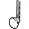 Hub USB Goobay Slim 4 portas, USB-A para USB-C™/USB-A, USB 3.2 (74458)