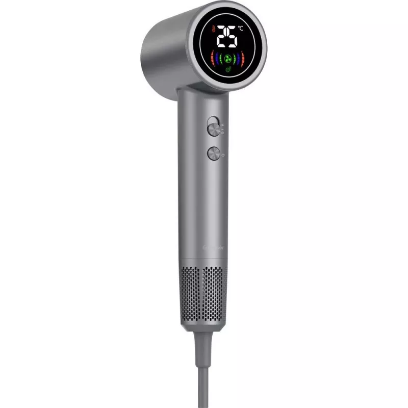 Secador de cabelo DENVER HDD-1400DGR 1400 W, cinzento, 110–240 V, cabo de 1,8 m, 25–75 °C, 70×89×280 mm