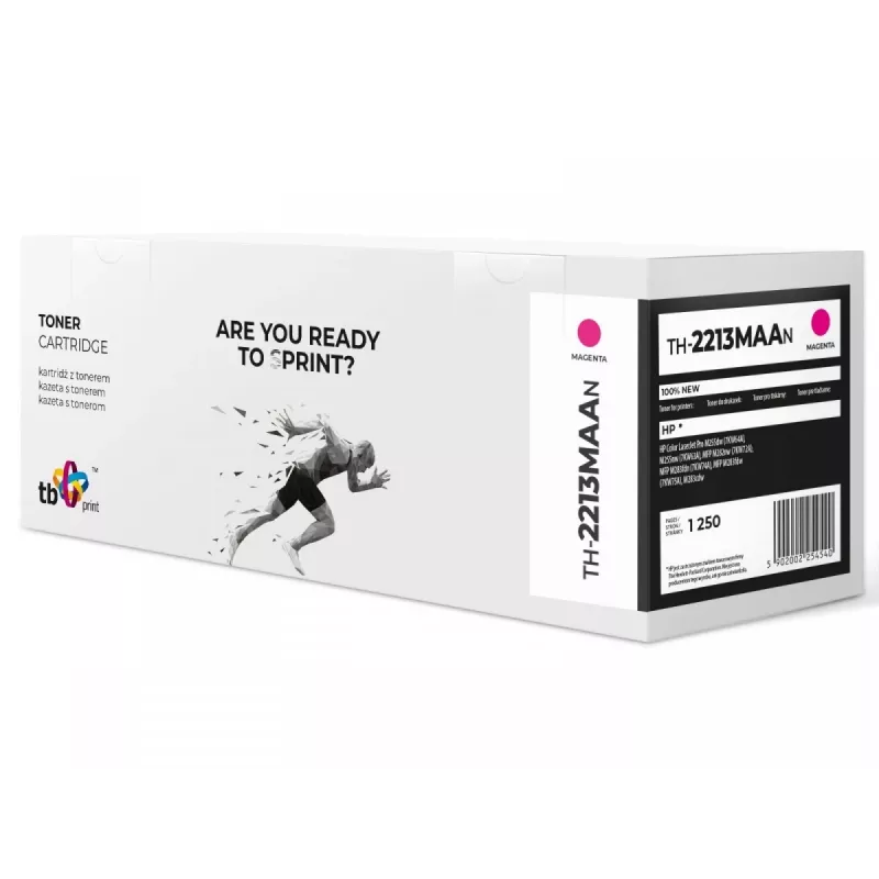 TB TH-2213MAAN cartucho de toner para HP Color LJ Pro M255 (W2213A), magenta, 1250 páginas