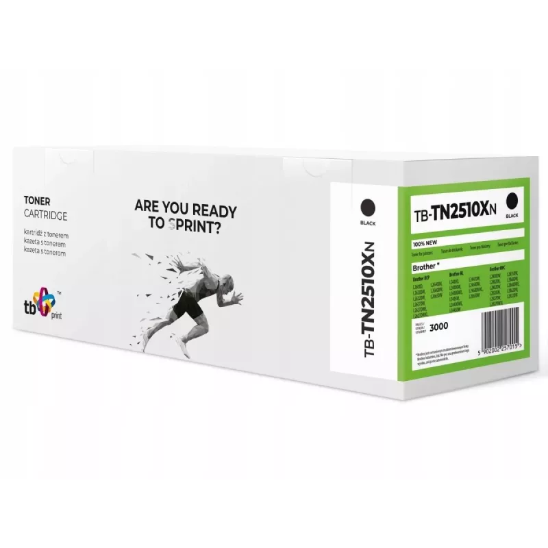 Toner para Brother TN2510XL TB-TN2510XN BK 100% novo