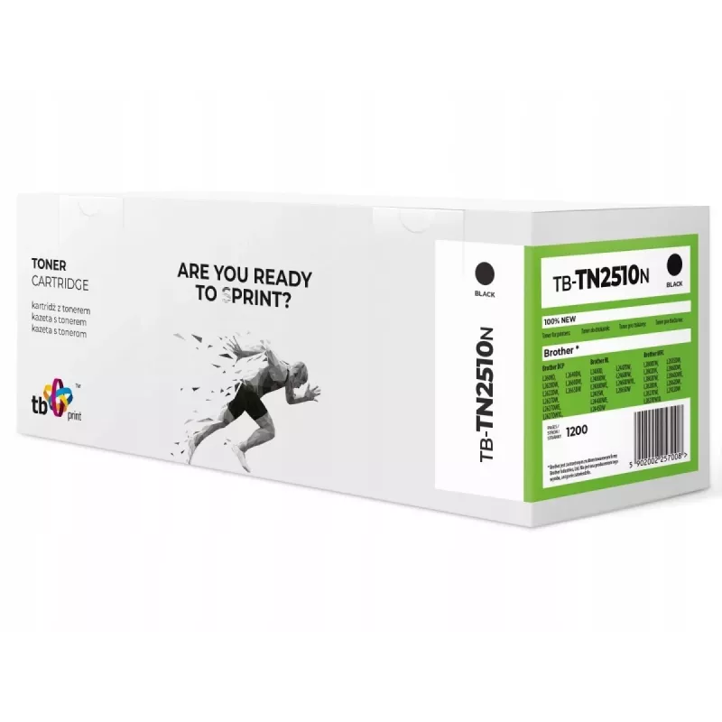 Toner para Brother TN2510 TB-TN2510N BK 100% novo