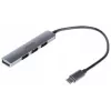 Hub USB-C Unitek H1208B — 1x USB-A 5 Gbit/s, 3x USB-A 2.0, host USB-C, caixa em alumínio, cabo de 0,20 m