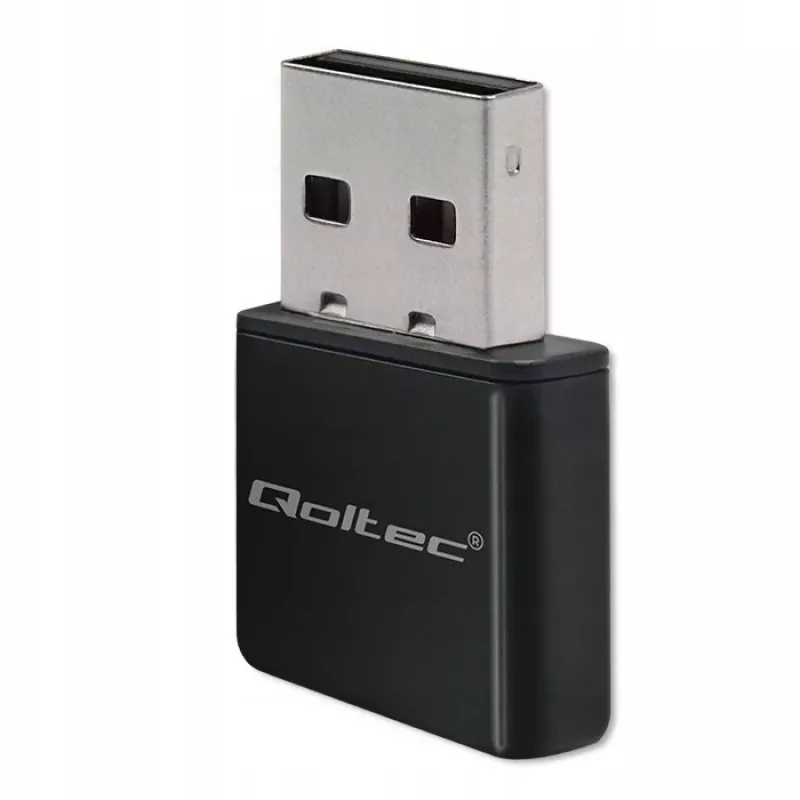 Adaptador USB Wi-Fi QOLTEC NANO 56986 — Mini-N, USB 2.0, 802.11n