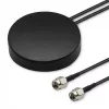 Antena GPS+4G, Glonass, 28 dBi, 50 W, 2 x conector macho SMA, antena exterior