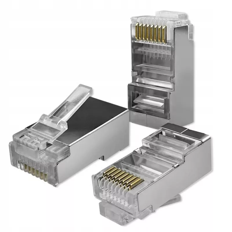 Conector pass-through RJ45 CAT5e FTP pass through Pozacane