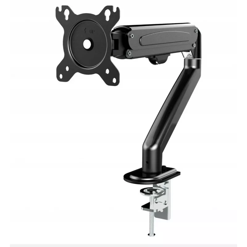 Suporte para monitor Maclean MC-860N, com mola a gás, 13-27, 8 kg, Preto