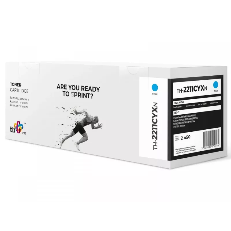 Toner para HP Color LJ Pro M255 W2211X TH-2211CYXN 100% novo CY