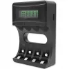 Carregador de pilhas QOLTEC 50654 para pilhas Ni‑MH R03 (AAA) e R6 (AA), 1800 mA