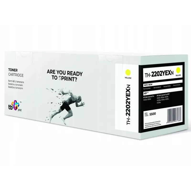 Toner para HP Color LaserJet Pro 4202 W2200X TH-2200YEXN 100% novo amarelo