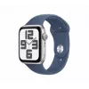 Apple Watch SE GPS 40mm caixa de alumínio prateada com bracelete desportiva Denim