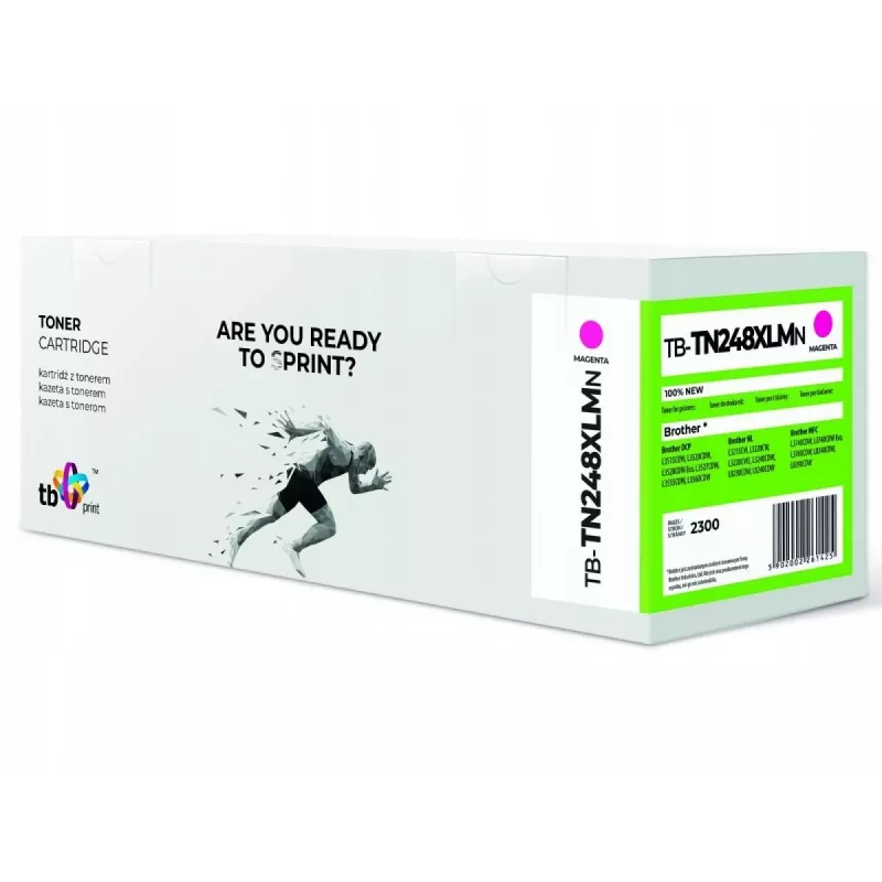 Toner para Brother TN248XLM TB-TN248XLMN 100% novo magenta