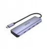 Hub USB UNITEK uHUB Q4 Type-C 5000 Mbit/s cinzento