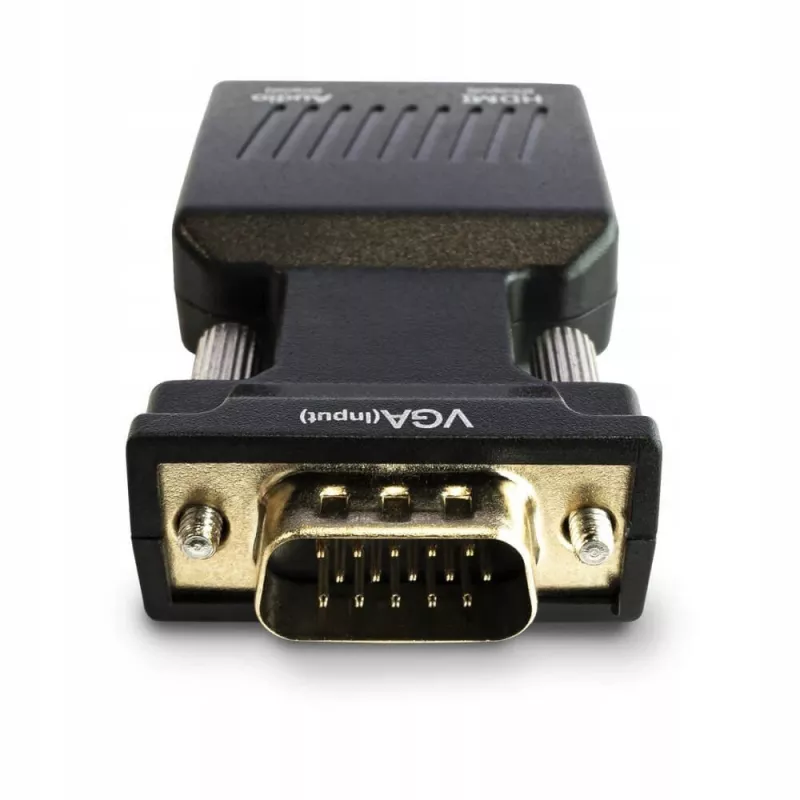 SAVIO CL-145 conversor VGA para HDMI, áudio, Full HD, preto