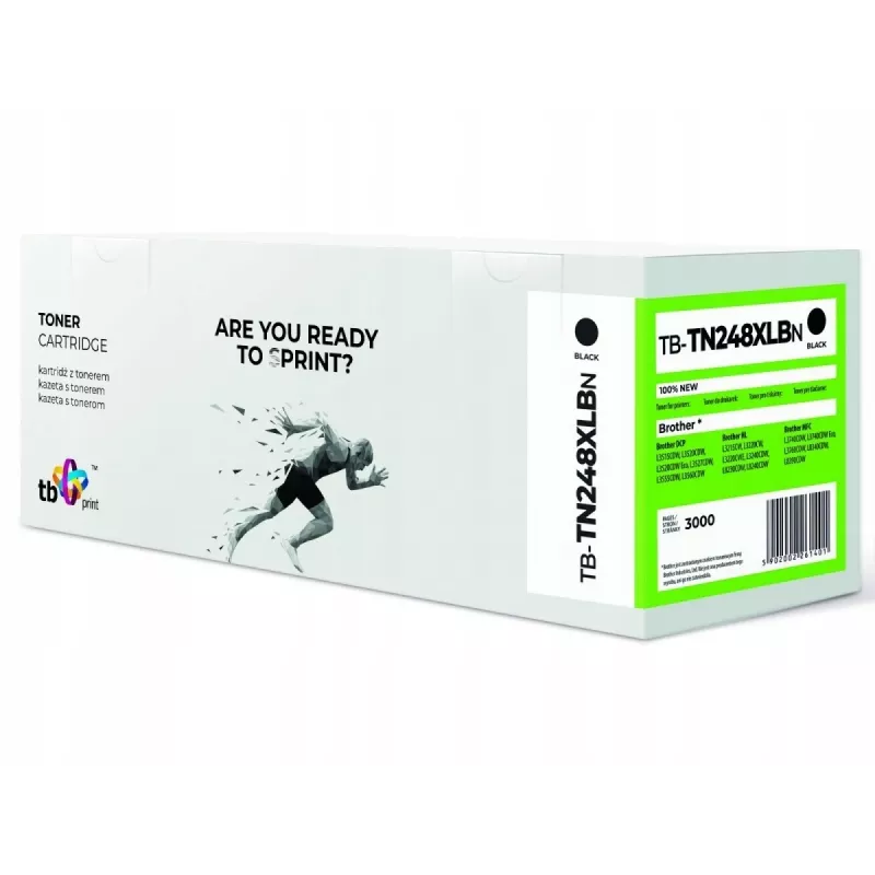 Toner para Brother TN248XLBK TB-TN248XLBN 100% novo preto