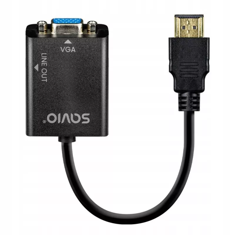 Adaptador HDMI-VGA com áudio AK-76 Savio SAVAK-76