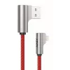 Cabo USB para Lightning Aukey CB-AL01 vermelho – revestimento de nylon, ficha Lightning para dispositivos Apple