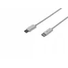 Cabo Lightning (macho) -> USB-C (macho) 2m MFi Prati branco Natec NKA-2151