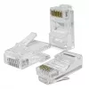Ficha RJ45 QOLTEC 54544 CAT6 UTP, embalagem de 100 unidades