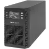 UPS Qoltec fonte de alimentação ininterrupta | 1kVA | 1000W | fator de potência 1,0 | LCD | EPO | USB | Online