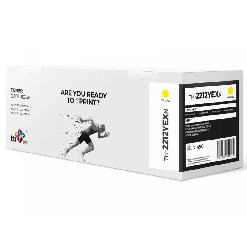 Toner para HP Color LJ Pro M255 W2212X TH-2212YEXN 100% novo YE