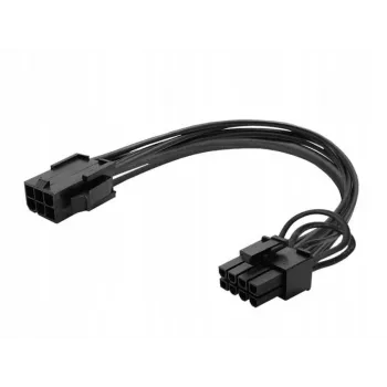 Cabo de alimentação PCI-Express Savio AK-49 6 pinos para 8 pinos 0,18 m preto