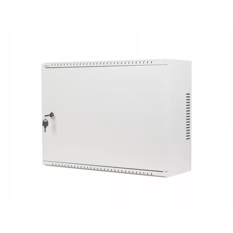 Armário rack 19 polegadas Lanberg 4U+3U 540x200mm, perfil baixo, montagem na parede, cinzento