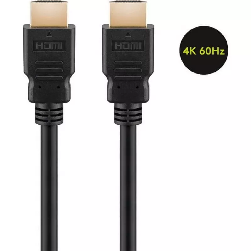 Cabo HDMI Goobay 60627 High Speed com Ethernet, 4K/60Hz, preto | HDMI | 15 m