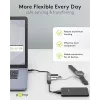 Hub USB Goobay 74456 Type-A 5000 Mbit/s cinzento-claro