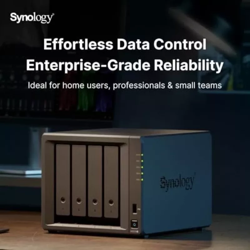 Synology DiskStation DS925+ NAS/Servidor de armazenamento Ryzen Embedded V1500B 4 GB DDR4 0 TB Preto