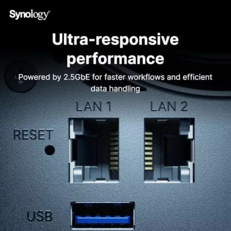 Synology DiskStation DS925+ NAS/Servidor de armazenamento Ryzen Embedded V1500B 4 GB DDR4 0 TB Preto