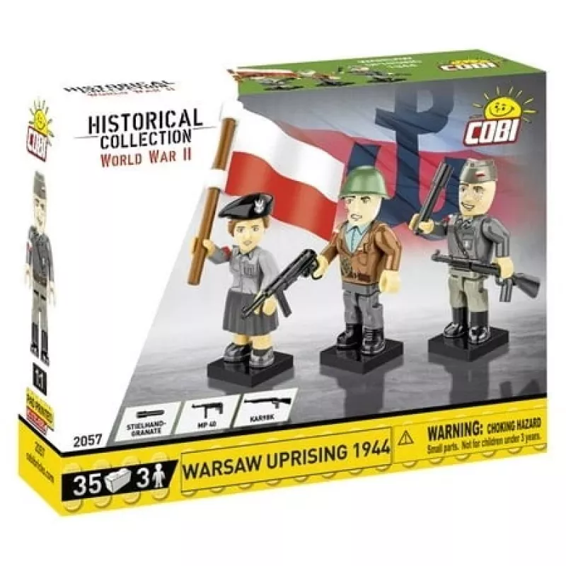 Historical Collection Segunda Guerra Mundial /2057/ LEVANTAMENTO DE VARSÓVIA 1944 3Figuras/35Blocos
