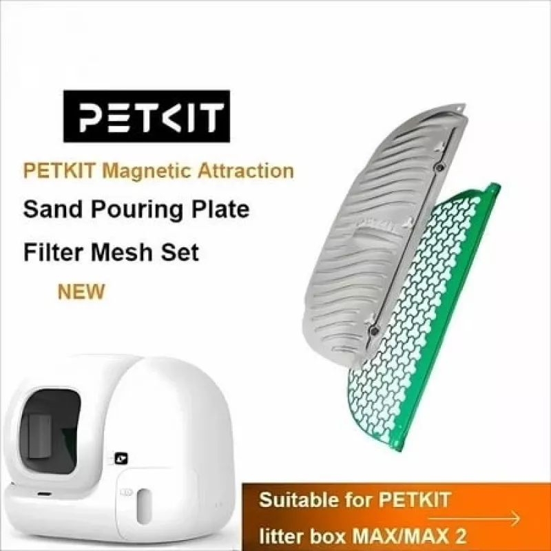 PETKIT conjunto de rede filtrante para placa de areia magnética, areia eficaz para caixas de areia automáticas PETKIT PURA MAX 2