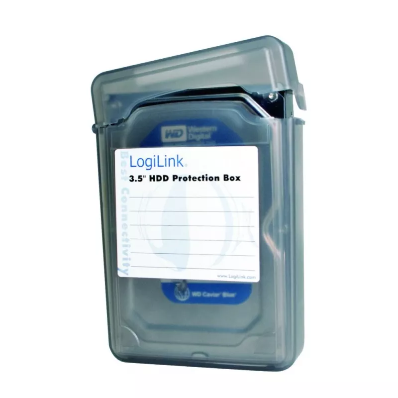 Estojo de proteção para disco rígido LogiLink capacidade 1 disco rígido (3.5