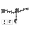 Suporte de mesa para monitor MACLEAN MC-691 para 3 monitores – ajustável em altura e inclinável