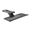Maclean MC-757 suporte de teclado para debaixo da secretária, aço, máx. 2 kg, preto